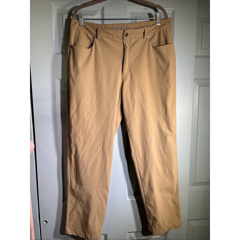 VRST Mens Athletic Fit Khaki Pants W35 L30 Casual Stretch Fabric